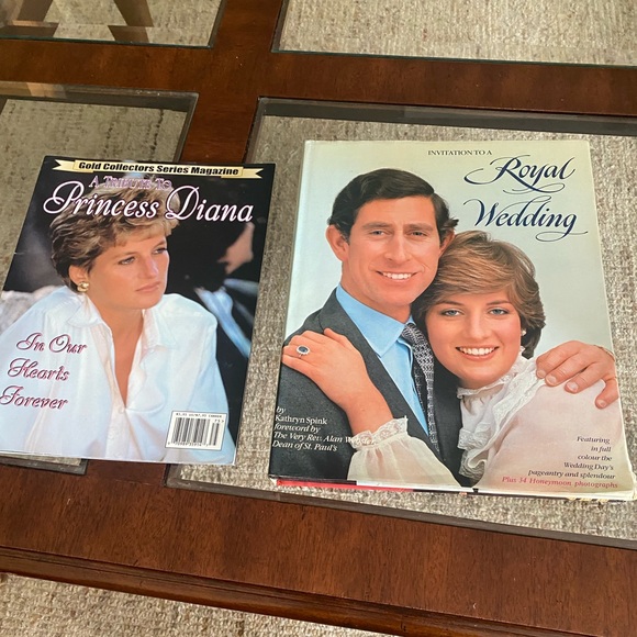 Princess Diana Book Bundle Royal Wedding & Gold Magazine In Our Hearts Forever - Picture 7 of 11